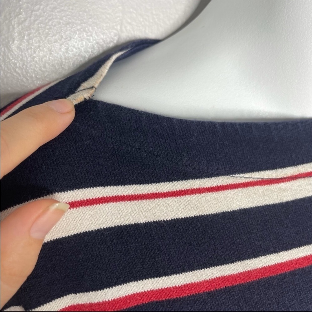 UNIQLO Navy Blue Red White Striped Dress - Picture 7 of 7